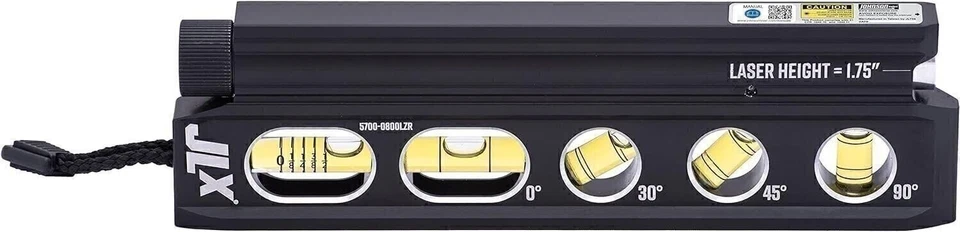 Johnson Level & Tool 5700-0800LZR 8" Magnetic Billet Torpedo Laser Level - Image 4 of 4