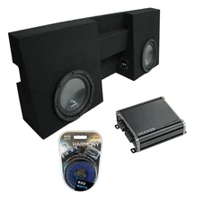 2005-2015 Toyota Tacoma Double Cab Truck Harmony R104 Dual 10" Sub Box & CXA4001