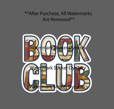 Book Club Sticker Waterproof Decal Reader Reading Novel Hobby Gift NEW