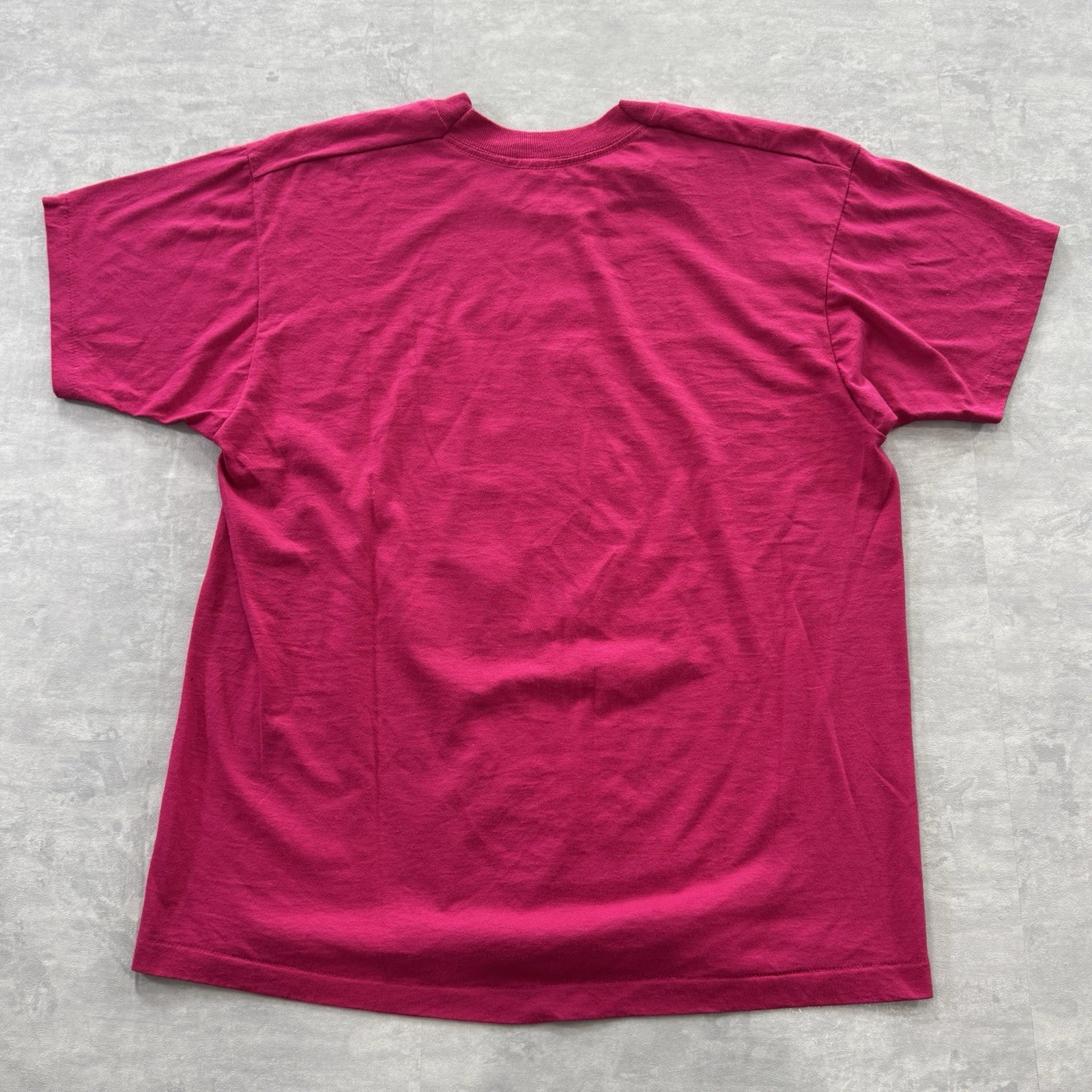 Vtg 80s Antique Music Fair RCA Concert Tee Shirt Screen Stars XL Pink Thin