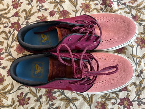 Nike SB Zoom Stefan Janoski OG+ Size 7 Suede Leather Red Stardust Skate Shoe NEW - Picture 21 of 21