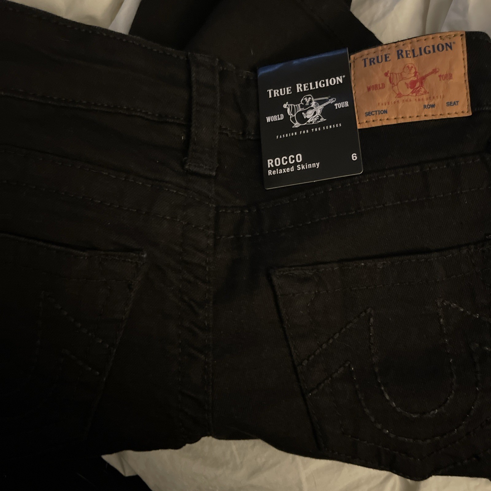 True Religion Rocco Skinny Boys Size 6 Black thumbnail 3