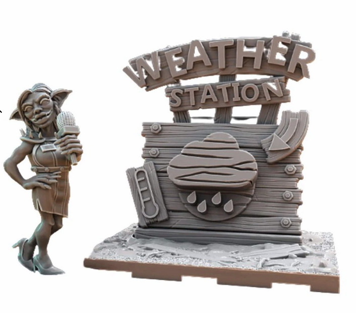 Station météo Fantasy Football figurine pour éviter humidité et décorer