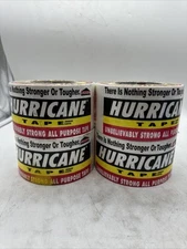 LOT OF 4 Hurricane Tape 2.95in. x 60yd (2211)