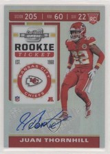 2019 Panini Contenders Optic Holo Prizm Rookie Ticket Juan Thornhill Auto t2a