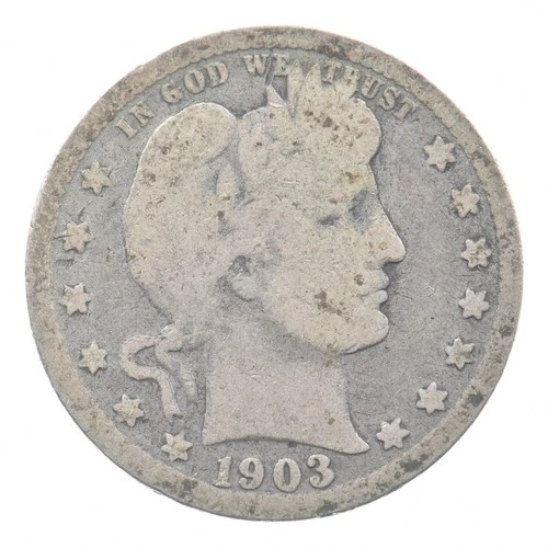 1903 Barber Quarter Estate Coin Collection *298