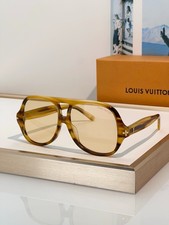 Louis Vuitton Z3476U Aviator Sunglasses Tortoise Frame Men Women Eyewear Multi