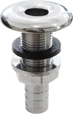 NRC&XRC Marine Grade Stainless Steel Barbed Short Straight Thru-Hull 3/4ID 