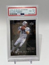 1998 Black Diamond Peyton Manning Rookie Card RC #91 PSA 8. rookie card picture