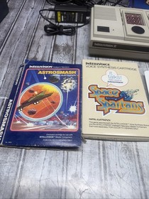 Intellivision 2 Console W/ Intellivoice 4 Games Tested Space Spartans Skiing