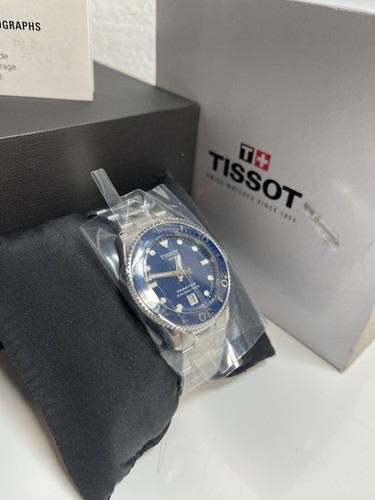 TISSOT SEASTAR 1000 36MM BLUE DIAL Men's WATCH T1202101104100 - Picture 4 of 5