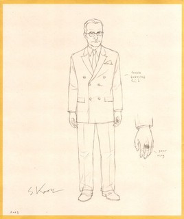 Metalocalypse Original Animation Art by Songgu Kwon: CFO in Double Breasted Suit