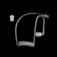 Earphone Clear Coils Acoustic Air Tube Earplug For Two-Way Radio Walkie Talkie