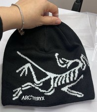 Arc  teryx Bird Head Toque Beanie Orca - Black Wool   Unisex Winter Hat - NWT