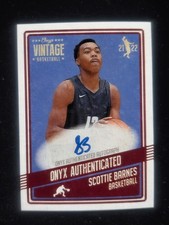 2021-22 Onyx Vintage Scottie Barnes Rookie Card Autograph #VASB Toronto Raptors . rookie card picture