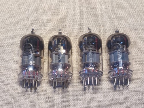 4 pcs. 6N23P REFLECTOR TUBES `70s RARE = E88CC / 6922 / 6DJ8 Soviet Russian tube