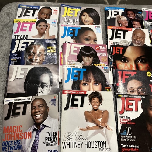 Jet Magazine 23 Issue Lot 2012 Obama, Whitney, Magic, Janet, Spike, TI. Spike Le - Picture 2 of 4