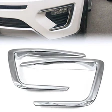 2PCS Chrome Front Fog Light Cover Molding Trims For Ford Expedition 2018-2020