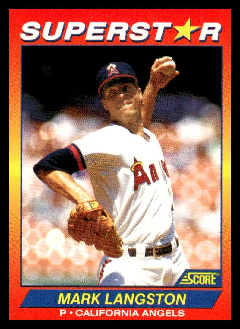 1992 Score 100 Superstars #32 Mark Langston California Angels