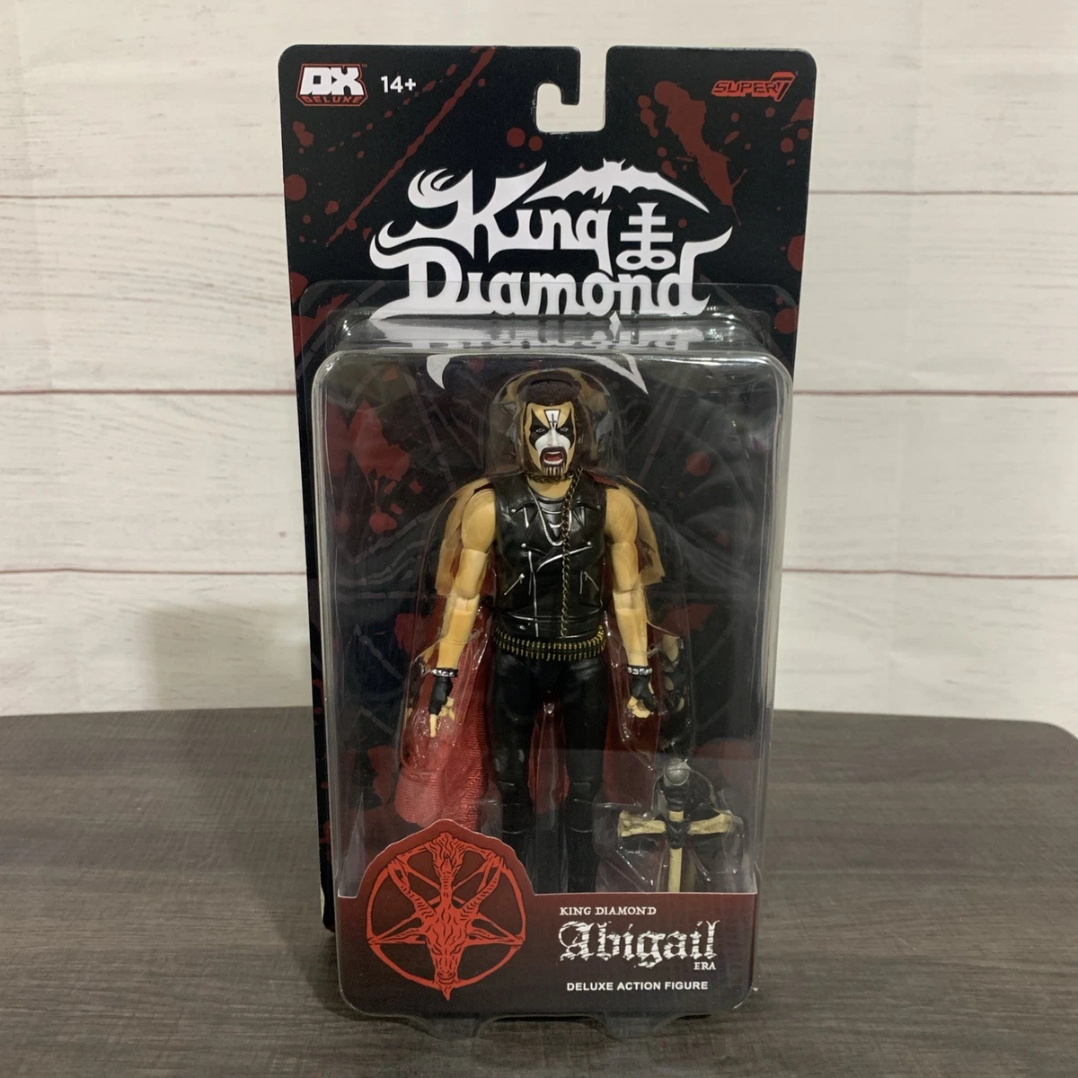 Super7 King Diamond - Action figure King Diamond da 9,5 cm con accessorio classico in metallo pesante da collezione e giocattoli retrò