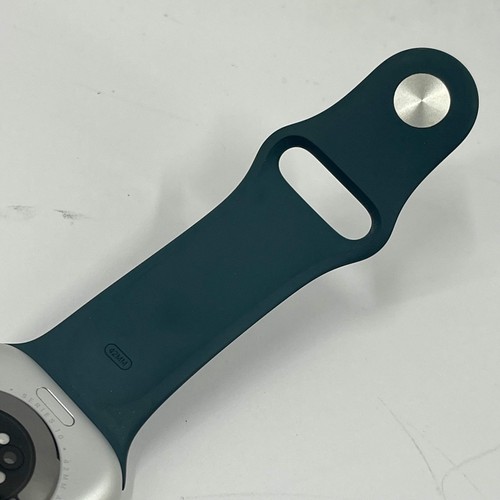 GPS Only Apple Watch Series 10 42MM Silver Aluminum Lake Green Sport Band - Photo 7 sur 9