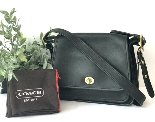 Vintage COACH Rambler Black Leather 