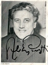 AUTOGRAFO su volantino ALDO PROTTI Baritono Lirica Teatro