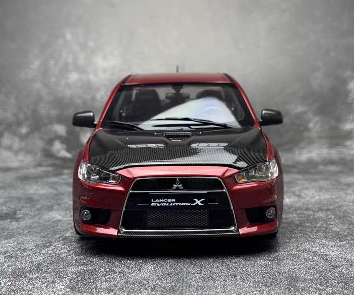 VIAT MODEL 1/18 Scale Mitsubishi EVO X TE37 Red Diecast Car