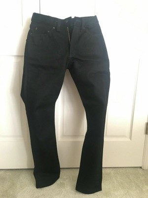 NAKED \u0026 FAMOUS DENIM Weird Guy Super Heavyweight 32oz Selvedge Jeans Black  Sz 33 | eBay