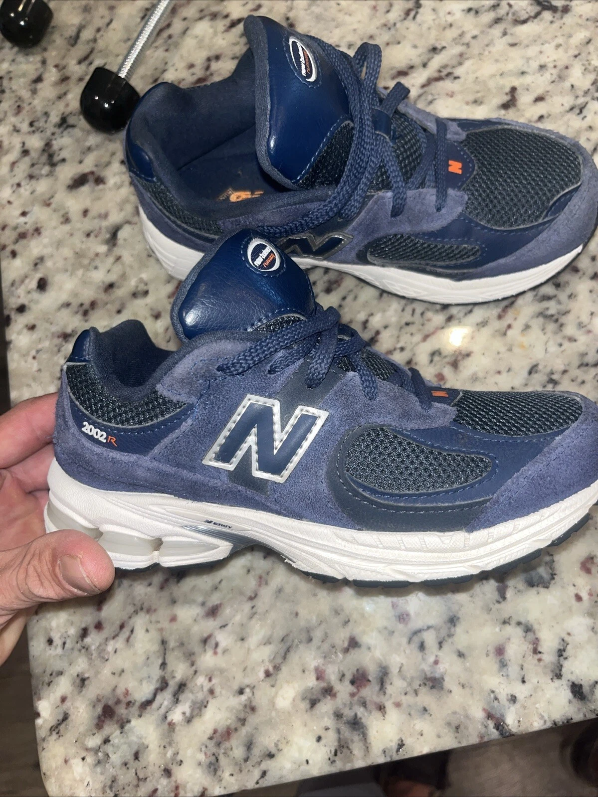 New Balance 2002R blu navy sneakers scarpe bambino taglia 2 US