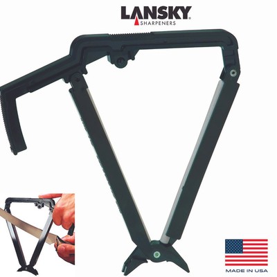 LANSKEY FOLD A VEE CROCK STICK COMPACT KNIFE SHARPENER MADE IN USA