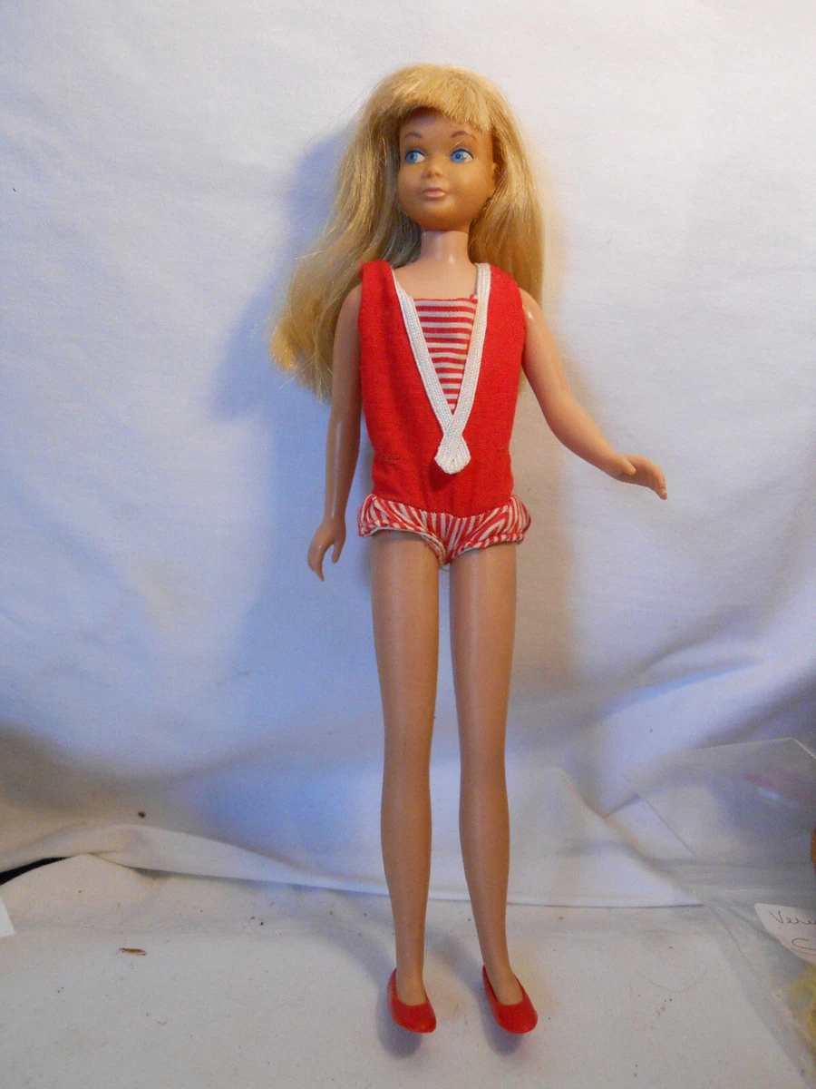 SKIPPER DOLL 1963 Straight Leg Blonde Hair OSS Japan Flats 6