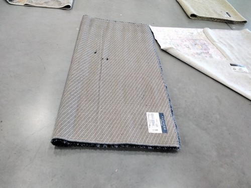 NAVY 6'-7" X Square Pulled Threads Rug, Reduced Price 1172728639 SG151-7070-7SQ - Picture 2 of 4