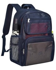 Mesh Backpack Heavy Duty Big Mesh Bag Large Capacity for Travel Beach Hiking Out