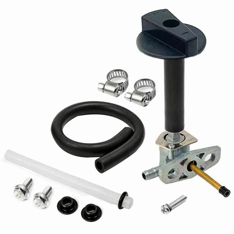 Fuel Valve Petcock W/ Fliter Lever Screw For Kawasaki Prairie 360 KVF360 KVF400
