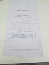 Vtg Pfister Hybrids Cloth Bag Sack 1 BU