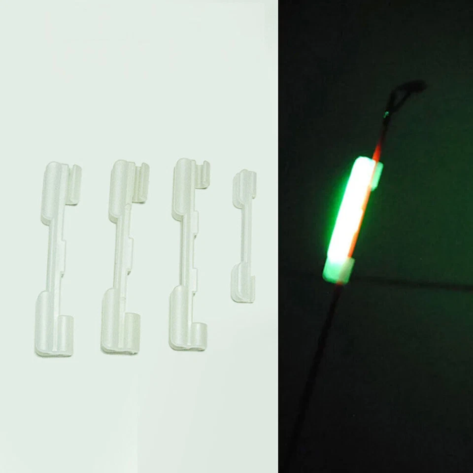 10pcs Rod Tip Light Holder Clips On For Glow Stick Fit 1.3mm To 4.0mm Rod Tip - Image 2 of 4