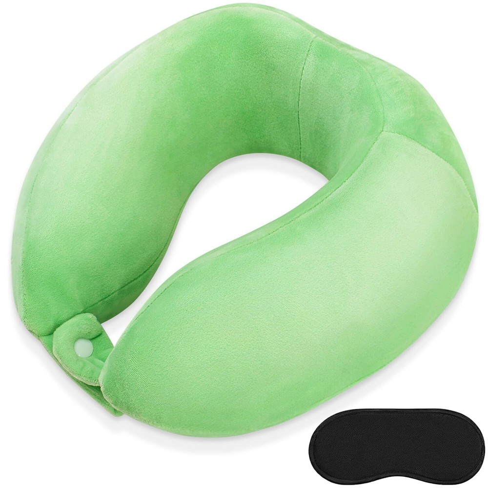 Comfortable Portable Adjustable Memory Foam Travel Neck Pillow