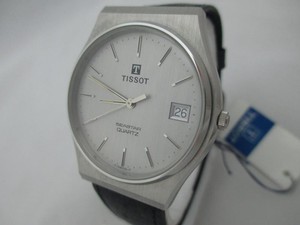 NOS-NEW-QUARTZ-SWISS-MEN-039-S-TISSOT-SEASTAR-ANALOG-WATCH-WITH-DATE-AND-TAG-1980-039-S