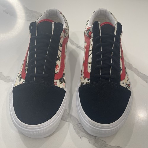 VANS X Stranger Things Shoes Old Skool Hellfire Club Men Size 7 Women 8.5 NWOT - Picture 6 of 9