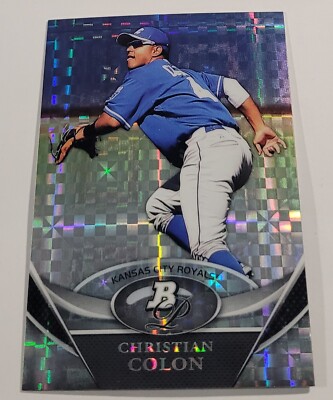 2011 Bowman Platinum Prospects X-Fractors Christian Colon Kansas City Royals
