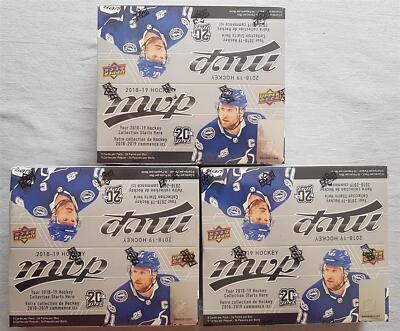 3x Upper Deck MVP Hockey NHL Retail Box 2018-19