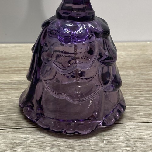 Fenton Art Glass Violet Purple Bell Draped Design With Butterfly Handle 6.75” - Picture 7 of 8