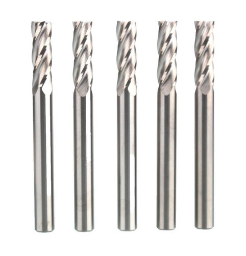 (5) NUOVO 1/4" HTC CARBURO FINE MULINO quadrato 4 flauti LOC 3/4 finisher .250 USA lotto - Foto 2 di 9