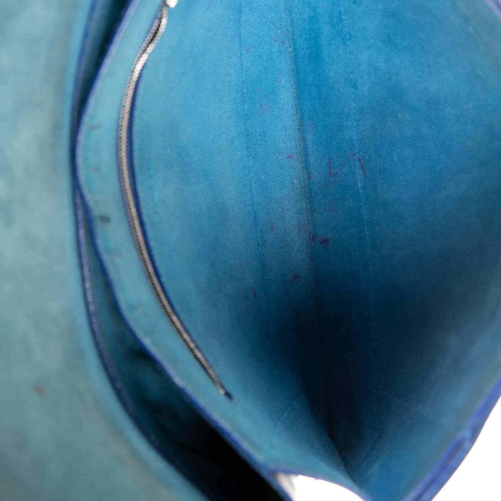 Borsa a tracolla da donna Celine pelle di vitello colorblock diamante nera blu designer