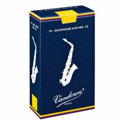 Vandoren (Blue Box) Alto Saxophone Reeds Strength 4, 10 count
