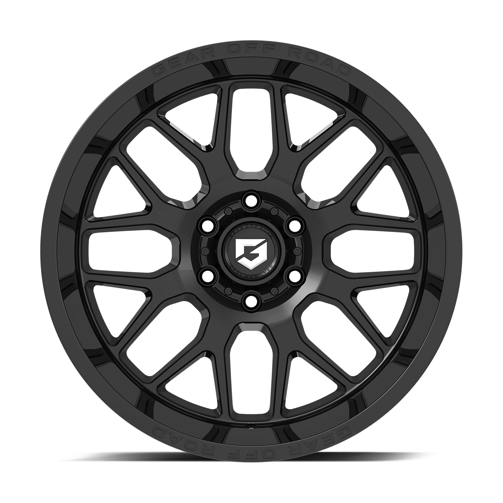 20" Gear Off Road 763B Raid 20x9 8x180 Gloss Black Lip Logo Wheel 18mm