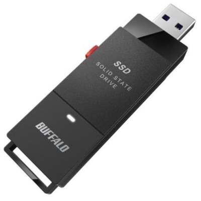 BUFFALO SSD 外付けSSD 1TB USB3.2 Gen1 BUFFALO External SSD 1TB USB3.2 Gen1 Stick portable Type cable