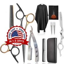 Kit Tijeras Profesionales Para Cortar El Cabello Peluquero De Acero Inoxidable..