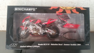 Valentino Rossi Test Bike Honda Rc211v Summer 2001